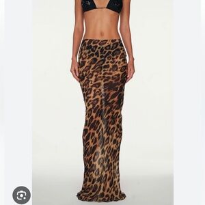 Rat & Boa Leopard Skirt - Size S